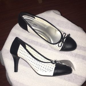 Nice black and white heels